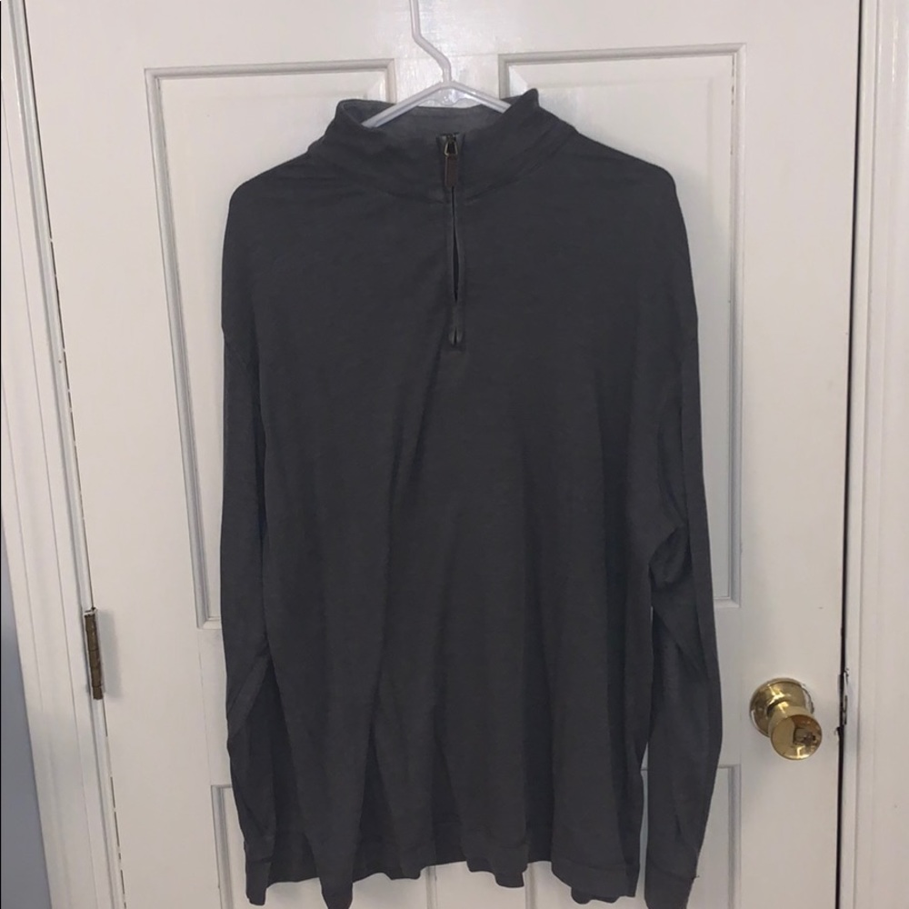 Gray Zip up shirt